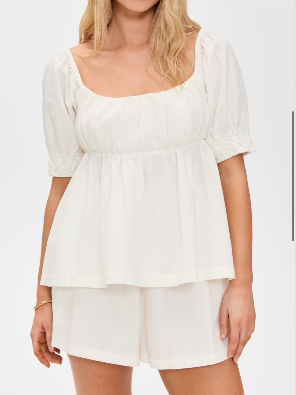 Free People Donnie Shorts Set in ivory white size xs - Picture 3 of 16